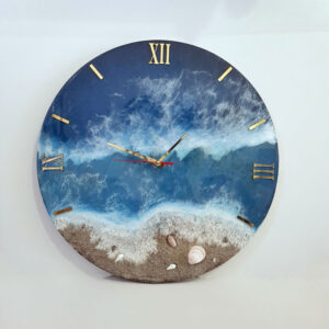 ساعت دیواری اپوکسی طرح دریا "Deniz" در 3 سایز سفارشی