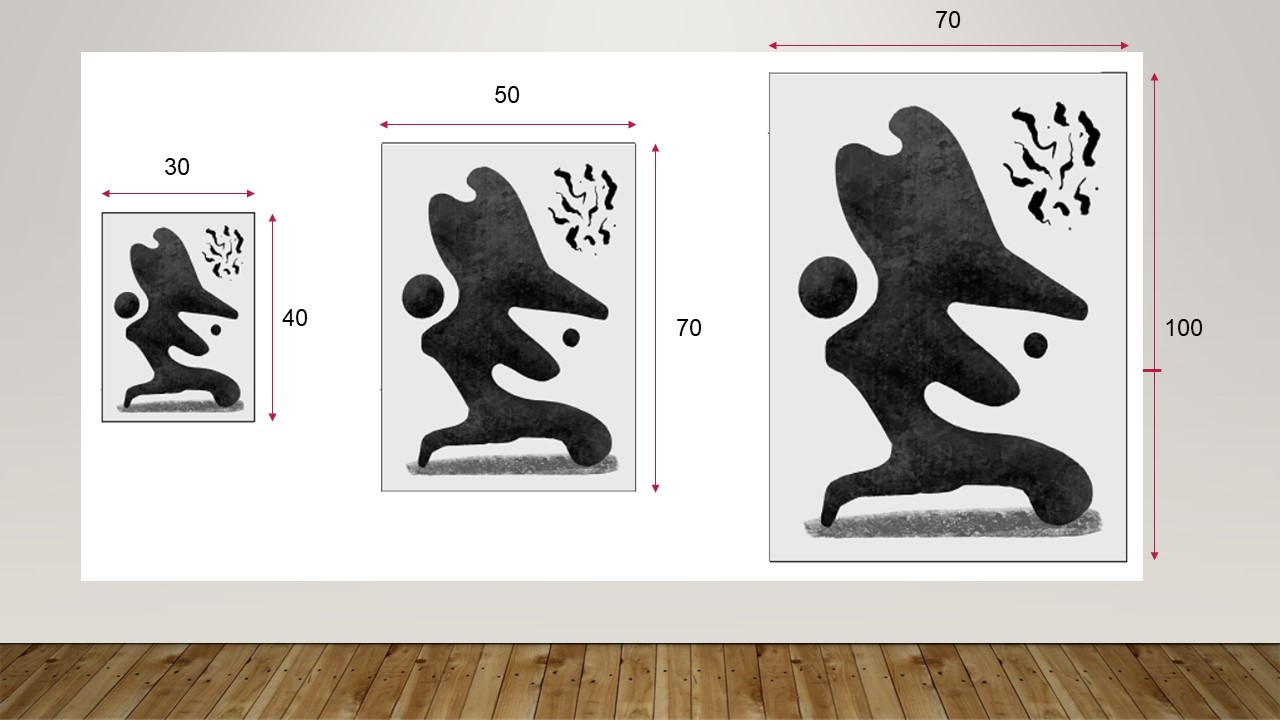 تابلو سه تکه مینیمال در سه نوع چاپ مختلف با انتخاب مشتری - Image 2