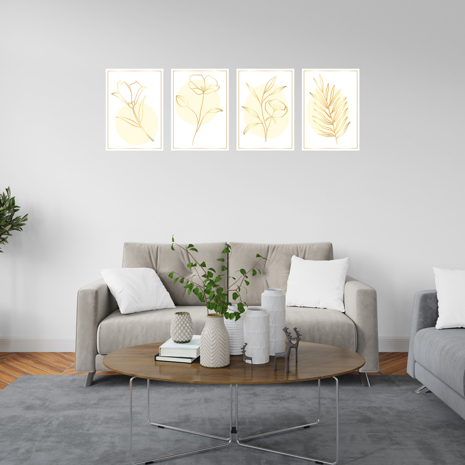 تابلو مینیمال مدل florisdream گل رویا کیفیت چاپ عالی و تنوع سایز - Image 3