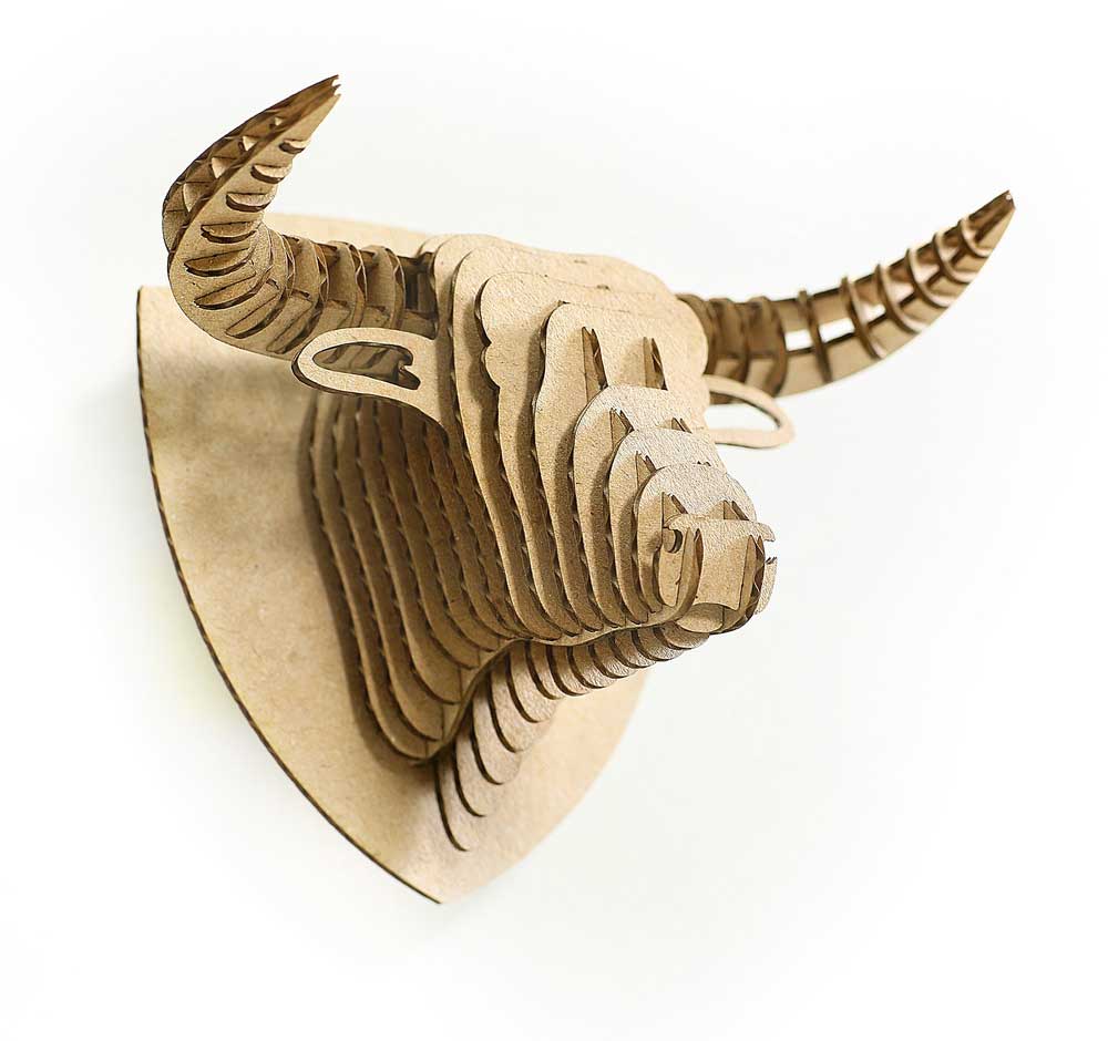 سردیس گاو از جنس ام دی اف با تنوع رنگ - Image 4