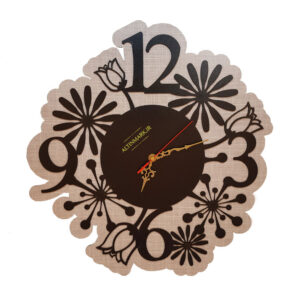 ساعت دیواری طرح گل