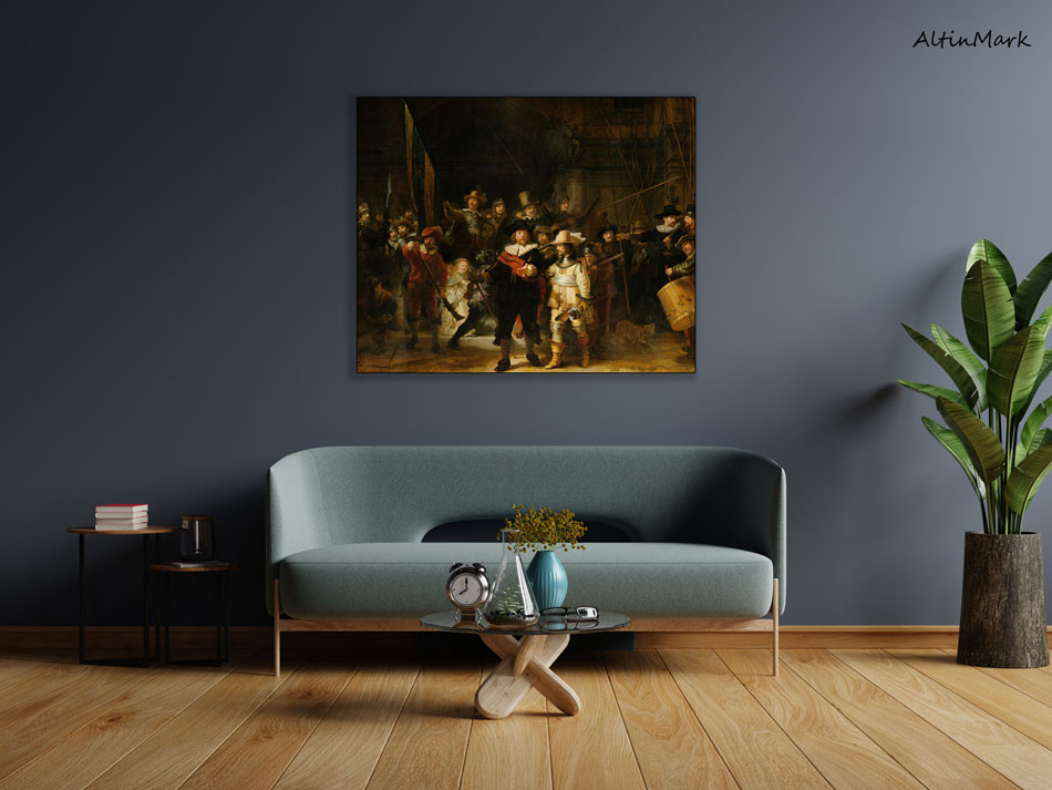 تابلو گشت شبانه یا نگهبان شب اثر رامبراند نقاش معروف هلندی - Image 5