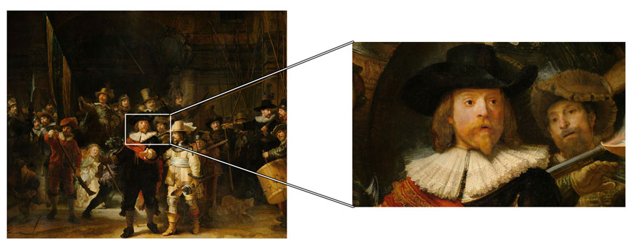 تابلو گشت شبانه یا نگهبان شب اثر رامبراند نقاش معروف هلندی - Image 7