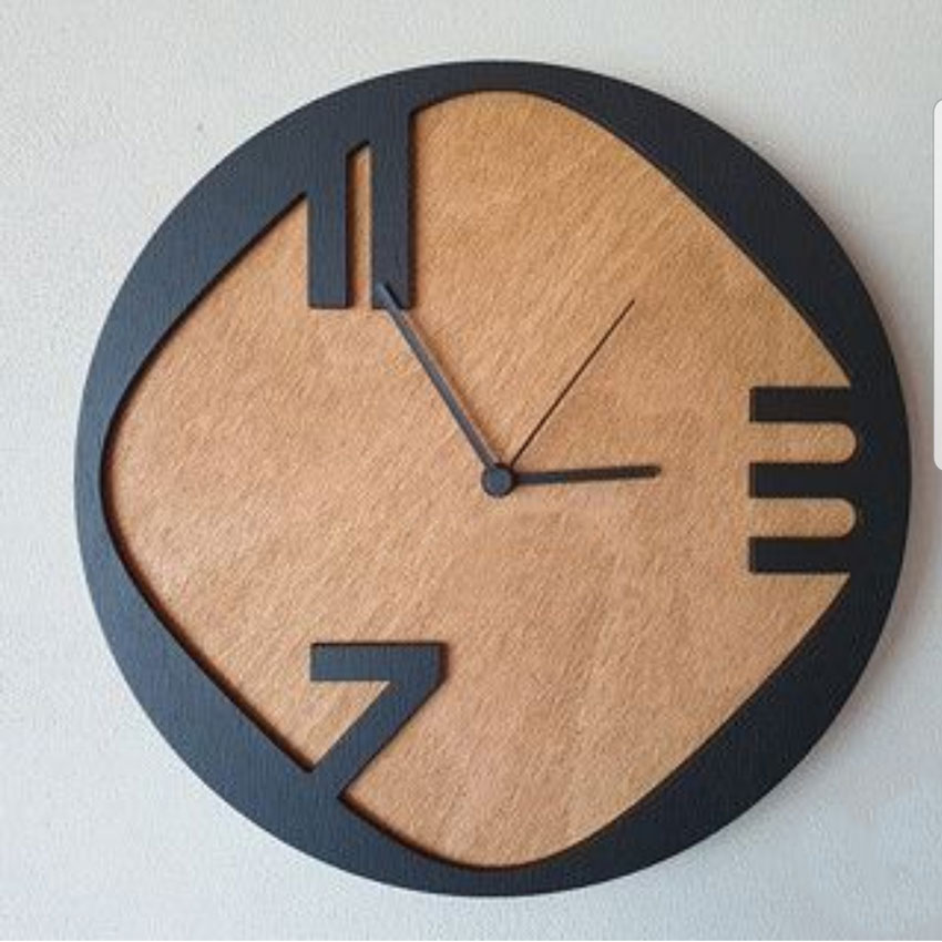 ساعت دیواری مدل Triplet دو رنگ با طراحی زیبا