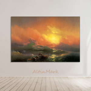 The-Ninth-Wave1.jpg تابلو نقاشی موج نهم ایوان آیازوفسکی (اسکن نسخه موزه سن پترزبورگ)