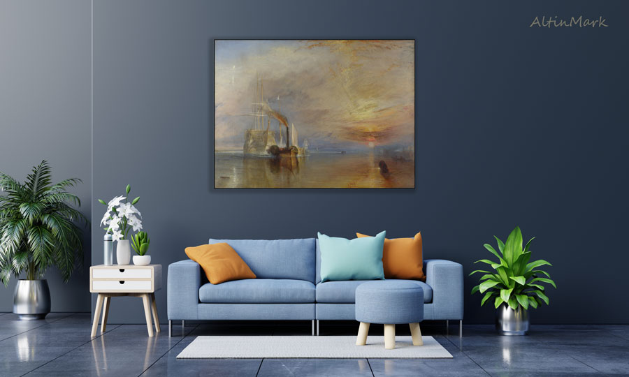 نقاشی تمرر جنگجو اثر جوزف مالورد ویلیام ترنر نقاش بریتانیایی - Image 2