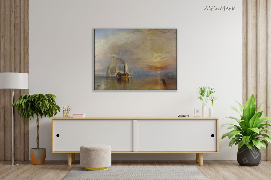 نقاشی تمرر جنگجو اثر جوزف مالورد ویلیام ترنر نقاش بریتانیایی - Image 4