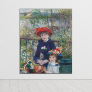 Two-Sisters5.jpg تابلو دو خواهر اثر پیر آگوست رنوآر هنرمند فرانسوی 1881