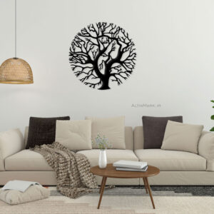 ag3.jpg تابلو چوبی درخت کهن جنس چوبی MDF " استیکر" مشکی