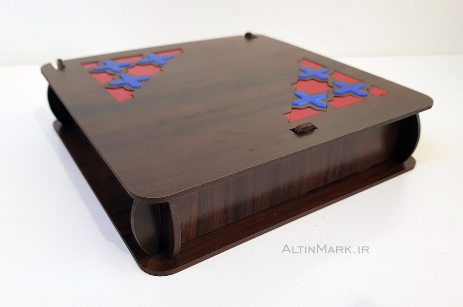 باکس هدیه طرح اسلیمی جنس چوبی MDF "جعبه هدیه شیک" - Image 2