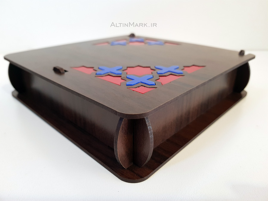 باکس هدیه طرح اسلیمی جنس چوبی MDF "جعبه هدیه شیک" - Image 3