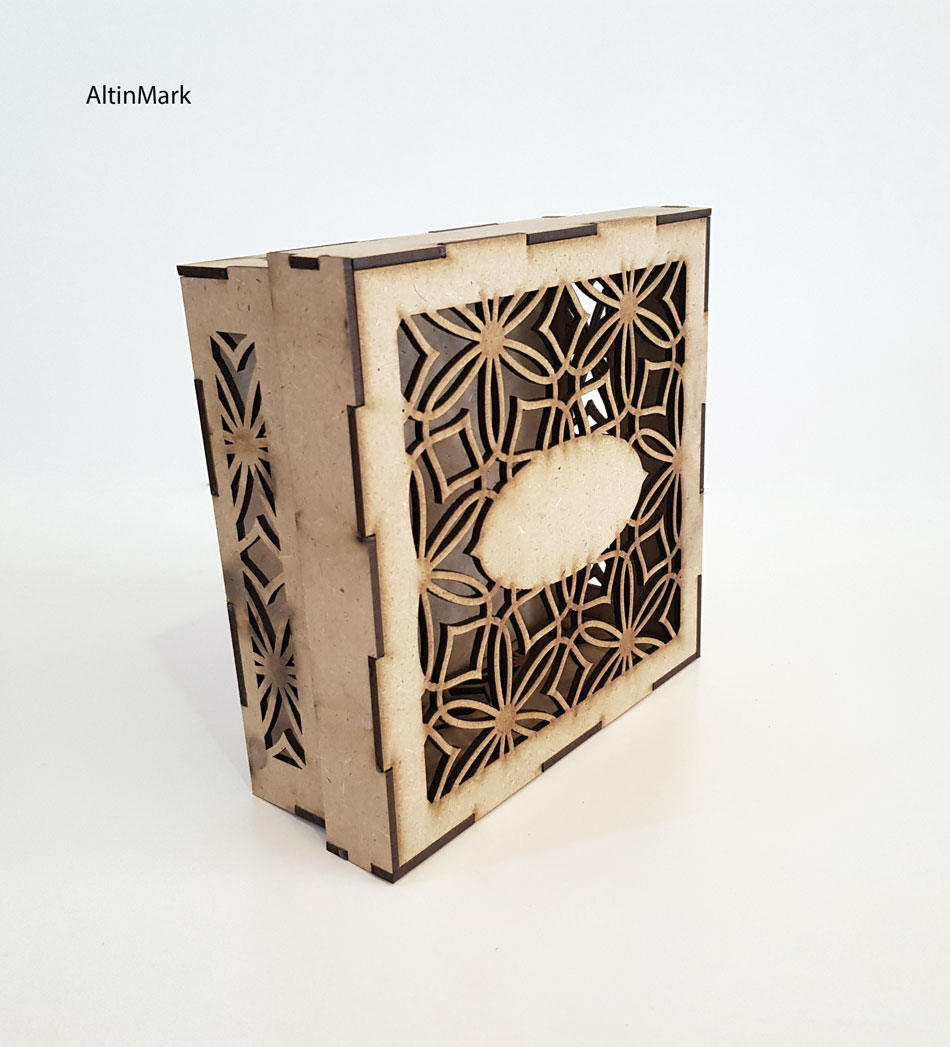 باکس هدیه استاتیس جنس چوبی (MDF) خام در 5 سایز - Image 2