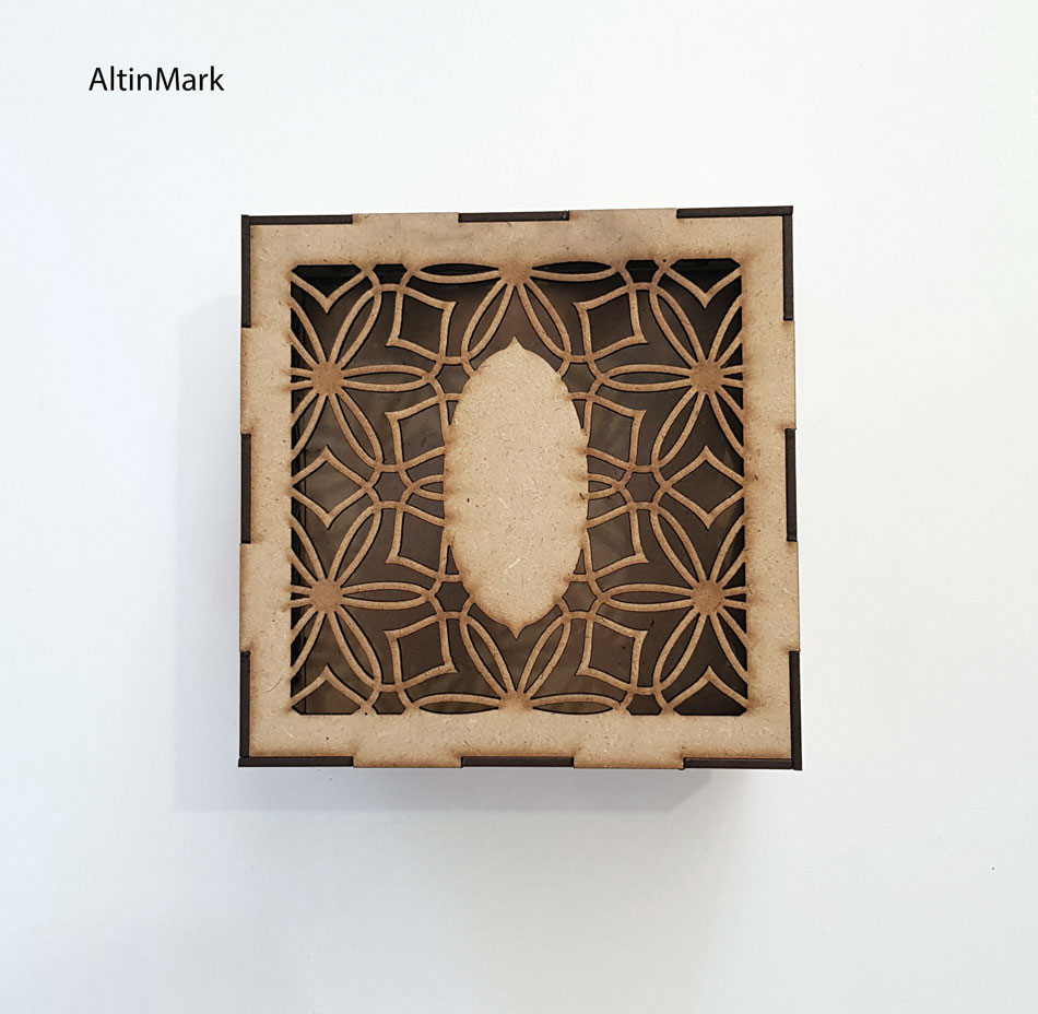 باکس هدیه استاتیس جنس چوبی (MDF) خام در 5 سایز - Image 5