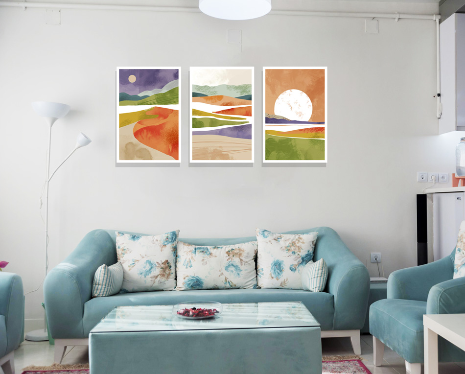 تابلو مینیمال Rainbow با تنوع سایزبندی و بالاترین کیفیت چاپ - Image 4