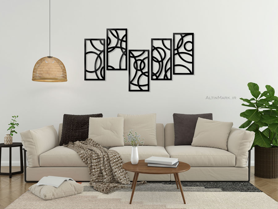 استیکر چوبی سرکولار لاین جنس چوبی MDF "لاین آرت" - Image 5