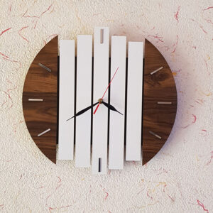 clo.jpg ساعت دیواری مدل hybrid چوبی با ترکیب رنگ و سایز متفاوت