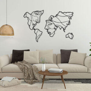 d2.jpg استیکر چوبی نقشه جهان جنس چوبی MDF (لاین آرت)