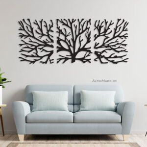 dalbu1.jpg استیکر سه تکه شاخسار جنس چوبی MDF "تابلو استیکر" لاین آرت