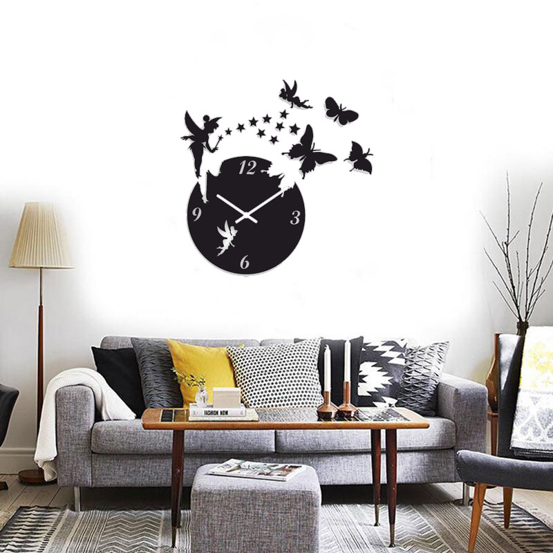 ساعت دیواری طرح پروانه - Image 3