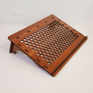 زیر لپ تاپ (پایه نگه دارنده لپ تاپ) جنس چوبی (MDF) با طرح چشم نواز