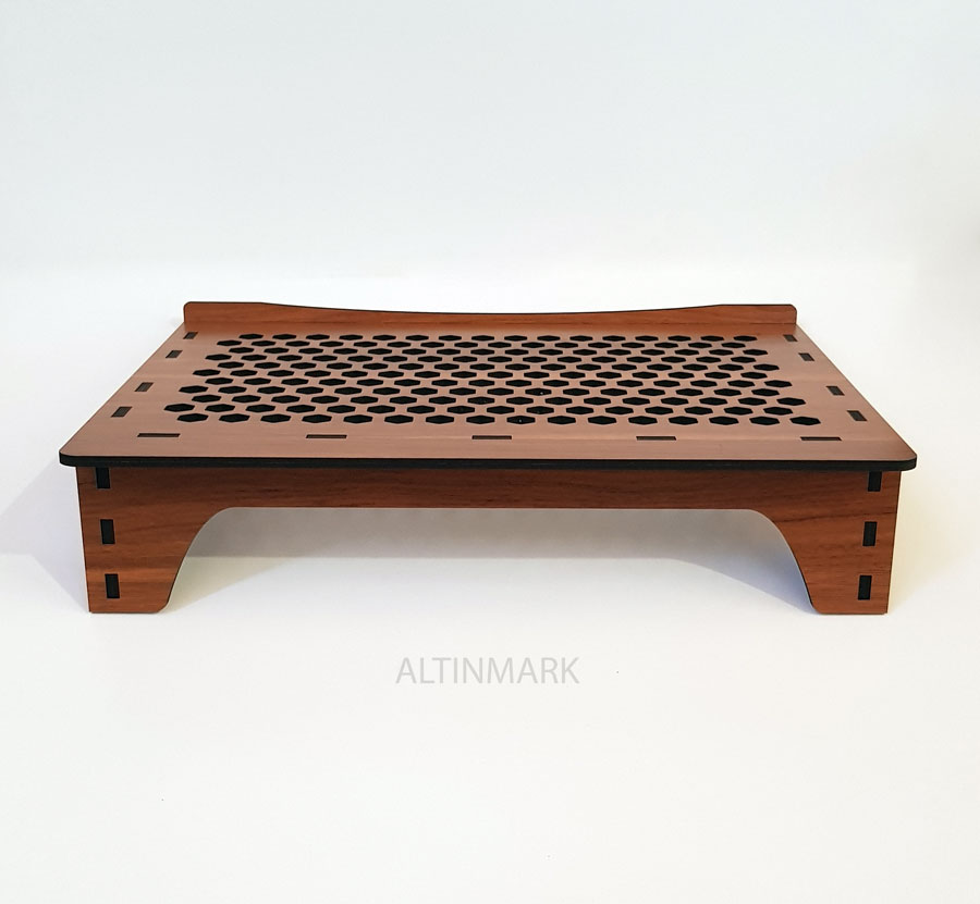 زیر لپ تاپ (پایه نگه دارنده لپ تاپ) جنس چوبی (MDF) با طرح چشم نواز - Image 5