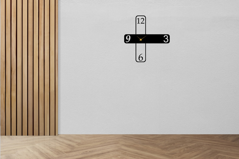 ساعت دیواری چوبی مدل Tetra در انواع رنگ و سایز - Image 4