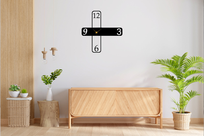 ساعت دیواری چوبی مدل Tetra در انواع رنگ و سایز - Image 3