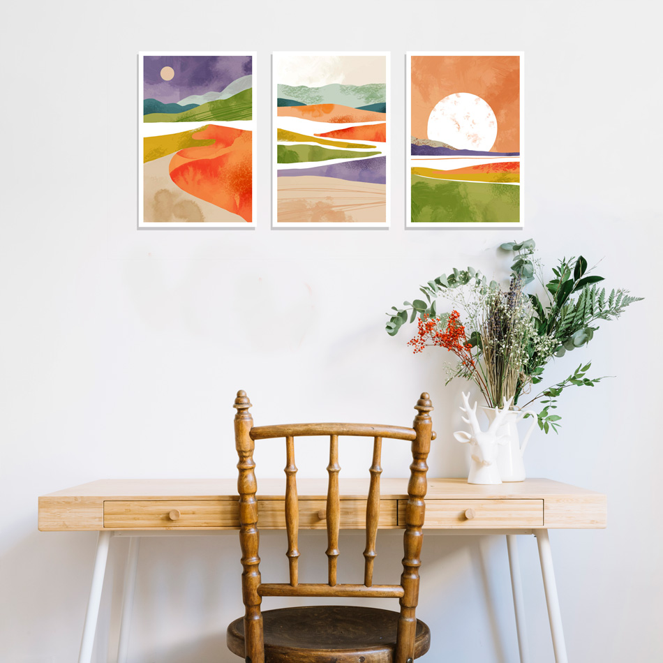 تابلو مینیمال Rainbow با تنوع سایزبندی و بالاترین کیفیت چاپ - Image 3