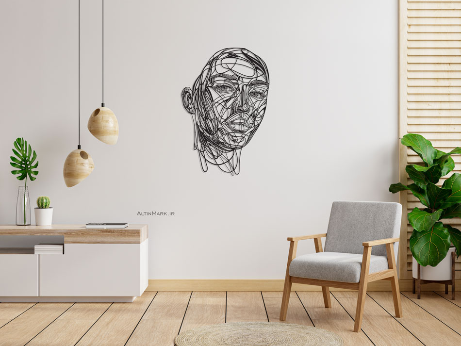 تابلو استیکر چوبی چهره جنس چوبی MDF "لاین آرت"