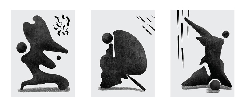 تابلو سه تکه مینیمال در سه نوع چاپ مختلف با انتخاب مشتری - Image 4