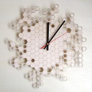 nn.jpg ساعت دیواری مدل Honeycomb با رنگبندی متنوع