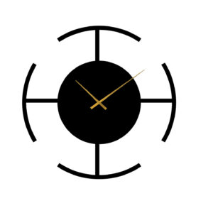 patch-تکه-تکه.jpg ساعت دیواری مدل path چوبی با تنوع رنگ و سایز