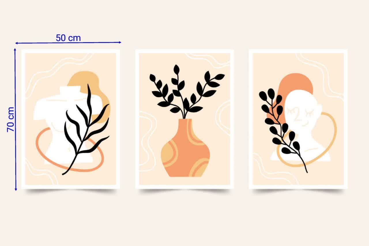 تابلو مینیمال flotblack با رویه ضد خش مات و کیفیت چاپ عالی