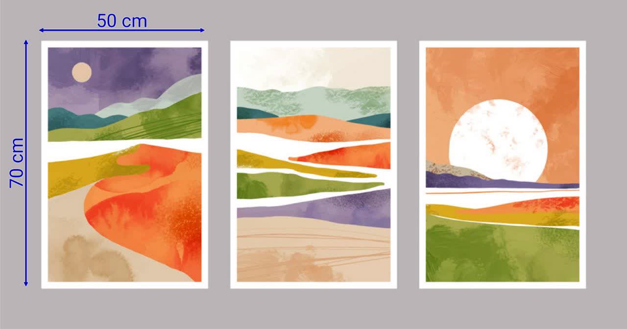 تابلو مینیمال Rainbow با تنوع سایزبندی و بالاترین کیفیت چاپ - Image 2