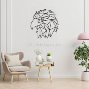 qa1.jpg استیکر چوبی عقاب جنس MDF (لاین آرت)