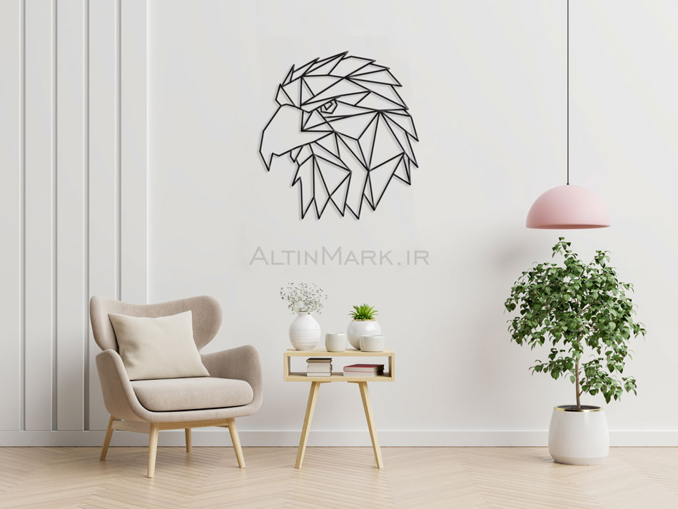 استیکر چوبی عقاب جنس MDF (لاین آرت)