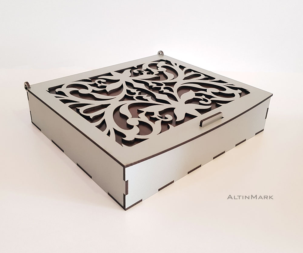 باکس چوبی طرح اسلیمی در 6 طرح مختلف و در 4 رنگ متفاوت - Image 4