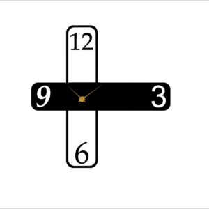 ساعت دیواری چوبی مدل Tetra در انواع رنگ و سایز