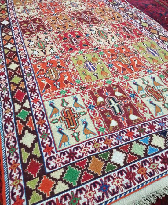 خرید ورنی دستبافت عشایر قره داغ اندازه 2 متر در 1.30 - Image 2