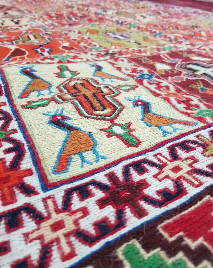 خرید ورنی دستبافت عشایر قره داغ اندازه 2 متر در 1.30 - Image 4