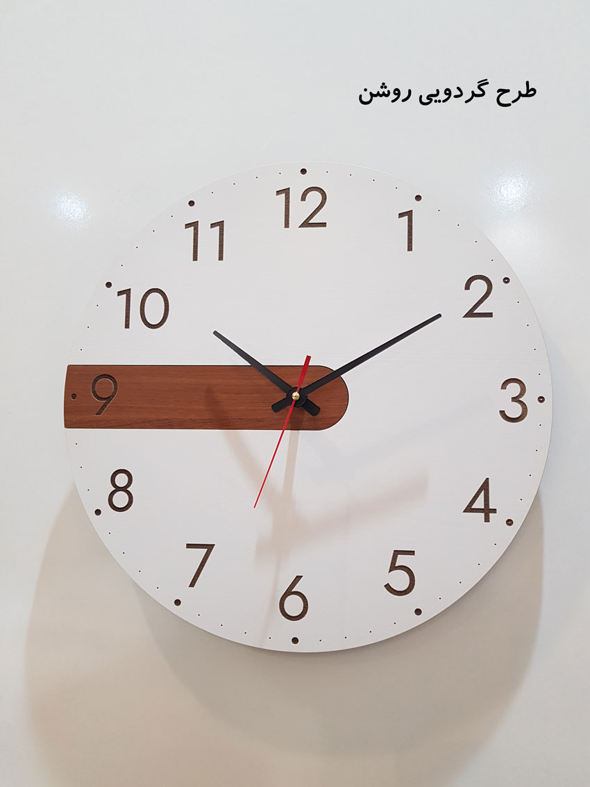 ساعت دیواری چوبی مدل Time Ticks - Image 10
