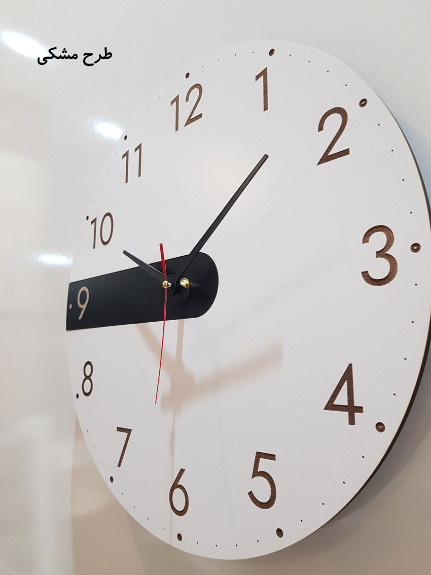 ساعت دیواری چوبی مدل Time Ticks - Image 7