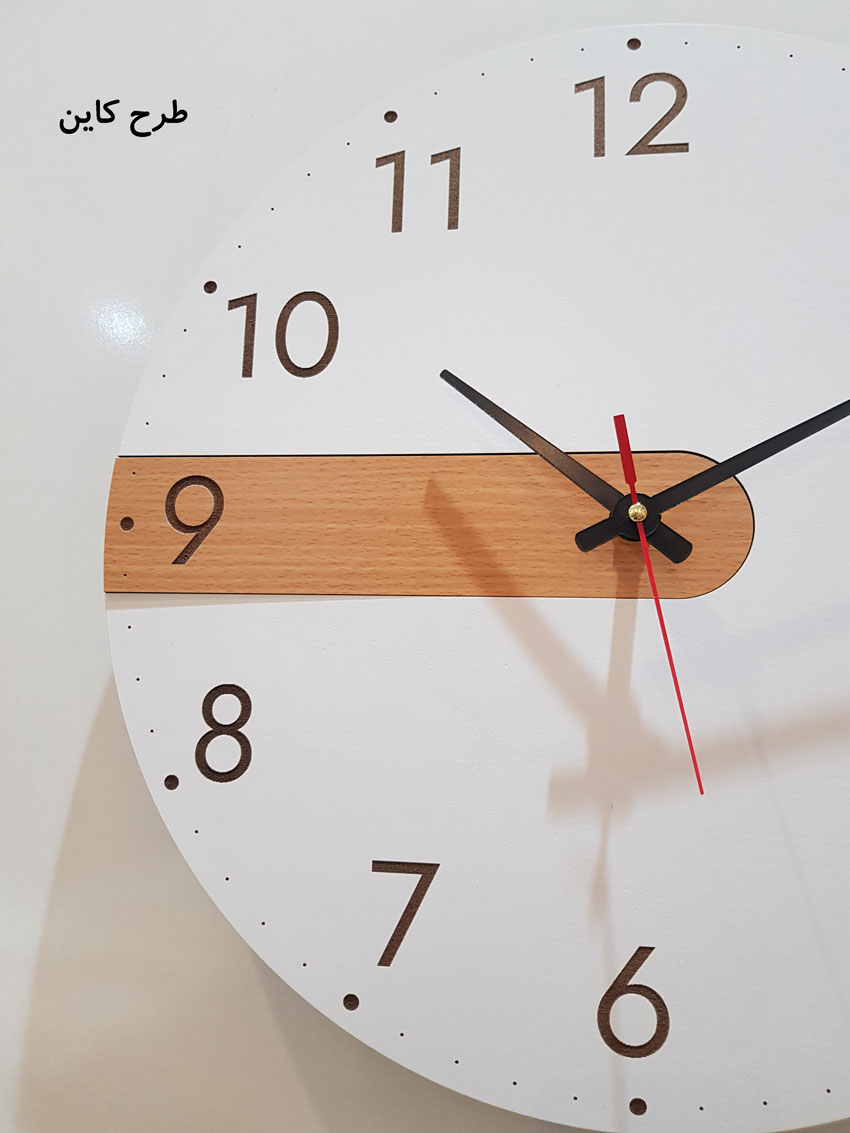 ساعت دیواری چوبی مدل Time Ticks - Image 6