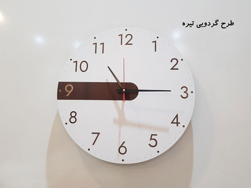 ساعت دیواری چوبی مدل Time Ticks - Image 5