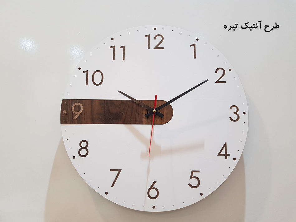 ساعت دیواری چوبی مدل Time Ticks - Image 4