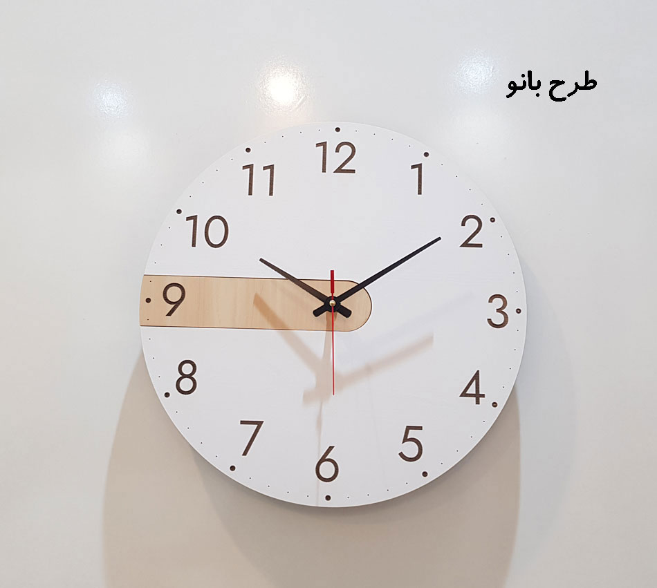 ساعت دیواری چوبی مدل Time Ticks - Image 3