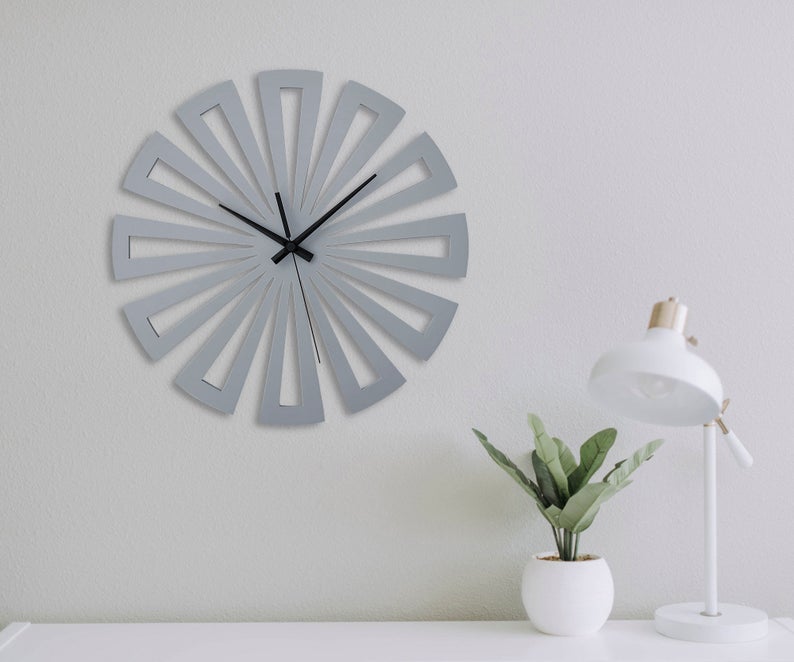 ساعت دیواری مدل چرخی چوبی در سه رنگ مختلف - Image 3