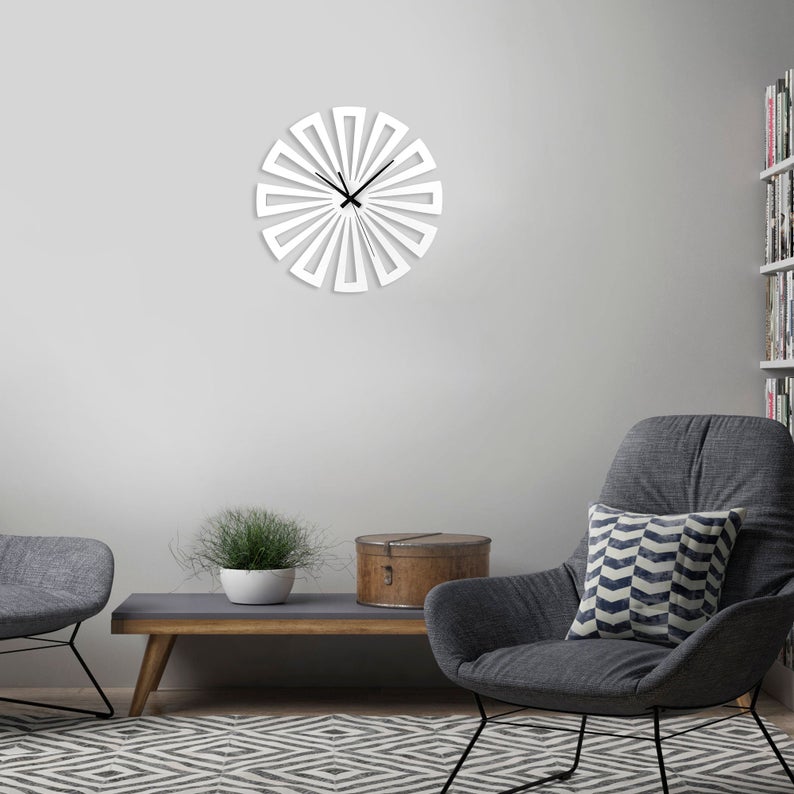 ساعت دیواری مدل چرخی چوبی در سه رنگ مختلف - Image 7