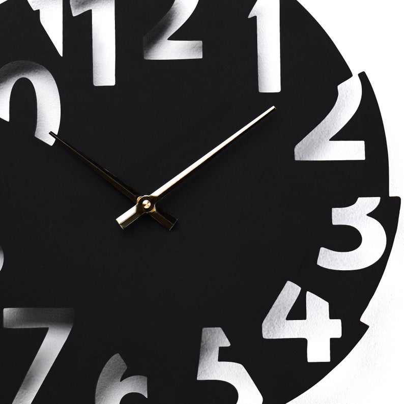 ساعت دیواری طرح جدید و با دو رنگ و در دو جنس مختلف - Image 10