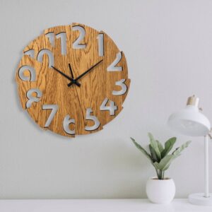 ساعت دیواری طرح جدید و با دو رنگ و در دو جنس مختلف